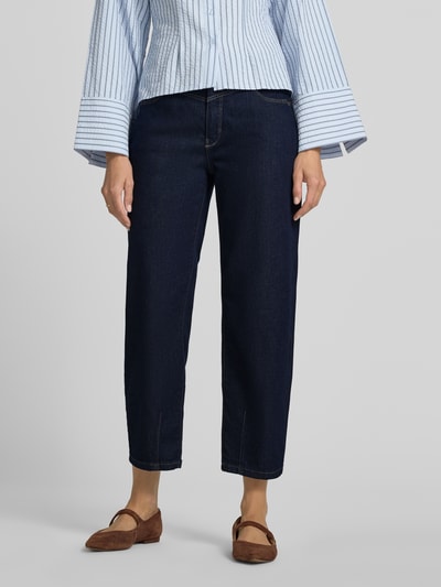 MAC Barrel jeans van katoenmix model 'Bobbie' Marineblauw - 4