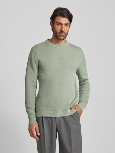 SELECTED HOMME Gebreide pullover met ribboorden, model 'DANE' Lichtgroen - 4