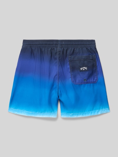 Billabong Spodenki kąpielowe z prostą nogawką i detalami z logo model ‘ALL DAY FADE’ Błękitny 3