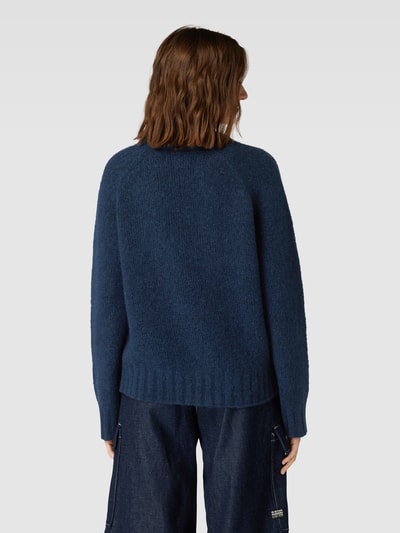 Marc O'Polo Denim Strickpullover aus Schurwolle-Mix mit Rundhalsausschnitt Marine 5