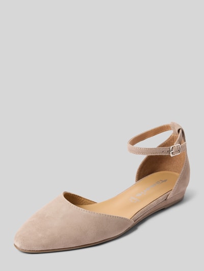 Tamaris Leren sandalen met doornsluiting Beige - 1