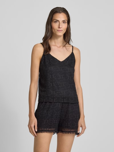 Vero Moda Comfort Fit Trägertop mit Spitze Modell 'MAYA' Black 4