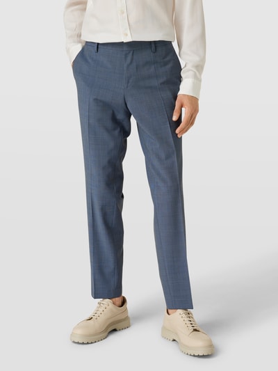 BOSS Pantalon met bandplooien, model 'Simmons' Lichtblauw - 4