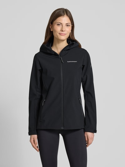 PEAK PERFORMANCE Softshell-Jacke mit Label-Stitching Modell 'Explore' Black 4