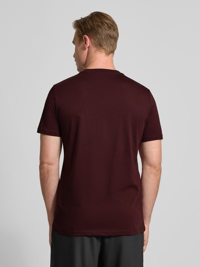 Antony Morato T-shirt met labelprint Bordeaux - 5