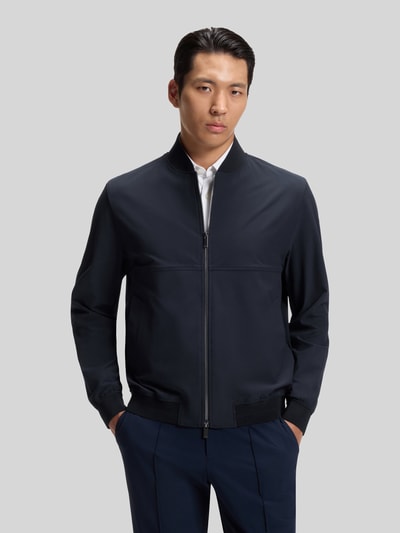 BOSS Slim Fit Blouson mit Zweiwege-Reißverschluss Modell 'P-HANRY-BMB-WG-263F' Marine 4