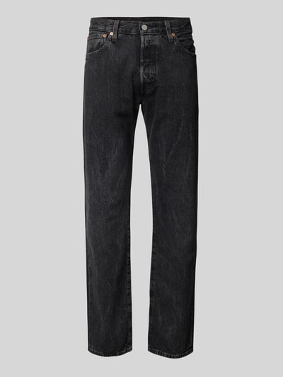 Levi's® Straight Fit Jeans im 5-Pocket-Design Modell '501' Black 2