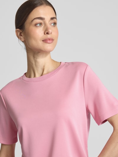 Tom Tailor Denim Regular Fit T-Shirt mit Rundhalsausschnitt Pink 3