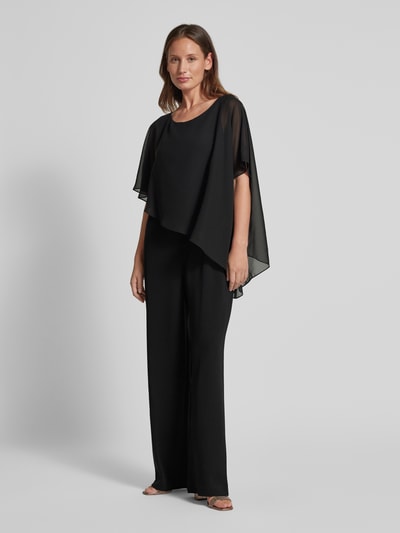 Swing Jumpsuit mit Rundhalsausschnitt Black 1