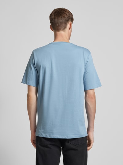 Jack & Jones T-Shirt mit Label-Print Modell 'ELOGO' Rauchblau 5