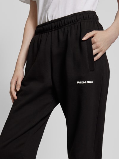 Pegador Sweatpants met labelstitching Zwart - 3