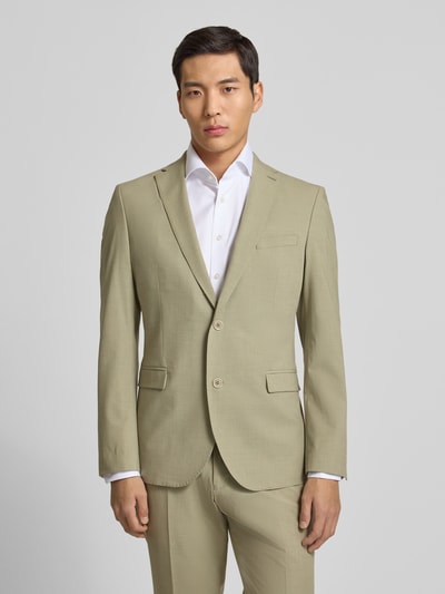 s.Oliver BLACK LABEL Slim Fit Anzugsakko mit Schulterpolstern Hellgruen 4