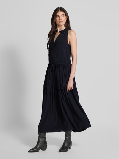 MOS MOSH Maxikleid mit Tunikakragen Modell 'Sabri' Black 1