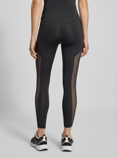 PUMA Legginsy sportowe z detalem z logo Czarny 5