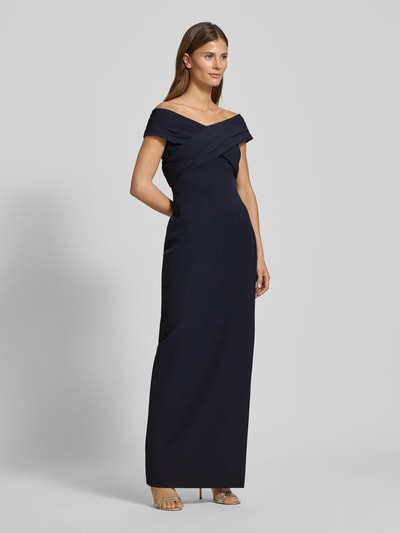 Lauren Ralph Lauren Sukienka wieczorowa z dekoltem carmen model ‘IRENE’ Ciemnoniebieski 1