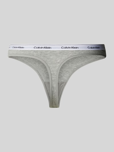 Calvin Klein Underwear String mit elastischem Label-Bund im 5er-Pack Black 3