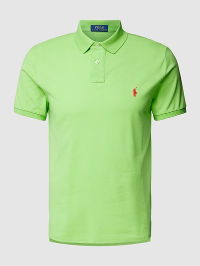 Polo Ralph Lauren Poloshirt met logostitching, model 'BASIC' Lichtgroen - 2