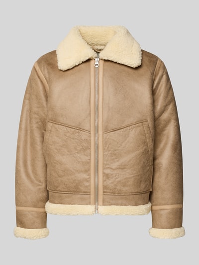 Jack & Jones Jack in leerlook, model 'AVIATOR' Taupe - 2