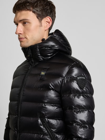 Blauer Usa Kurtka pikowana z zamkiem błyskawicznym dwustronnym model ‘ADAMS’ Czarny 3