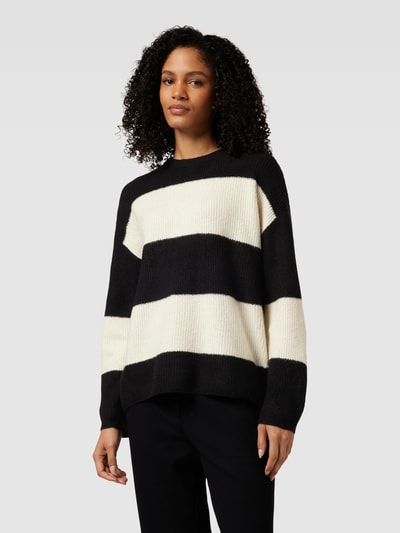 Vero Moda Strickpullover mit Blockstreifen Black 4