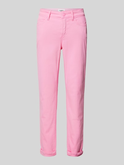 Cambio Regular Fit Jeans mit verkürzten Schnitt Pink 2