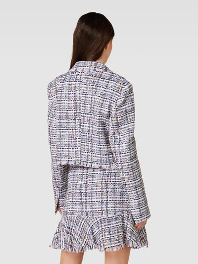 Karl Lagerfeld Cropped Blazer in Bouclé-Optik Modell 'SUMMER' Hellblau 5