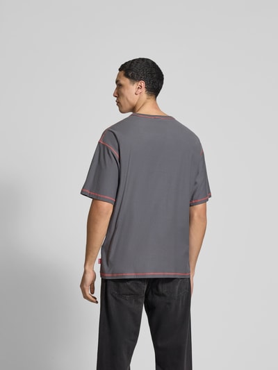 Diesel T-Shirt mit Label-Detail Graphit 5