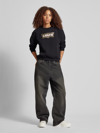 Levi's® Sweatshirt met labelprint Zwart - 1