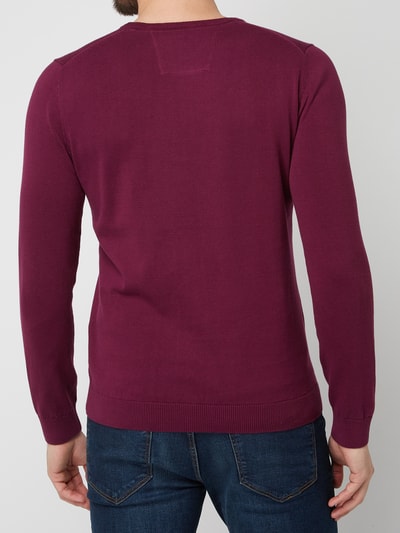 s.Oliver RED LABEL Pullover mit Logo-Stickerei  Lila Melange 6