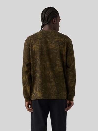 Levi's® Loose Fit Langarmshirt aus reiner Baumwolle Modell 'ALEIGH' Khaki 5