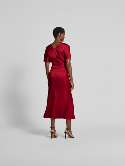 Victoria Beckham Maxikleid mit Rundhalsausschnitt Rot 5