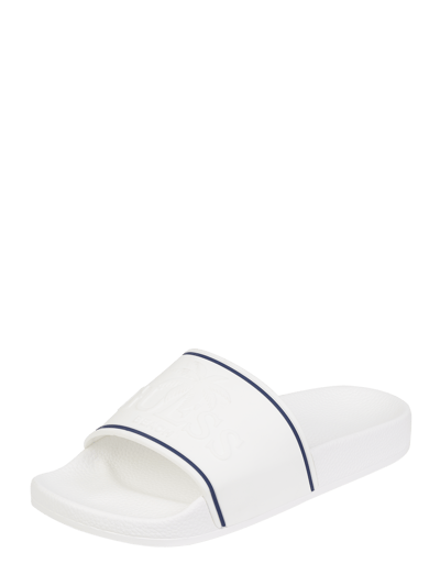 Guess Slides mit Logo Weiss 1