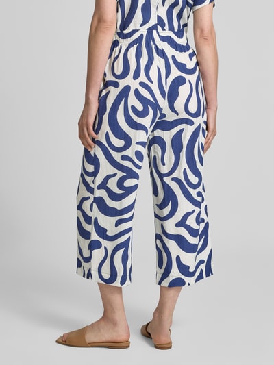 Mango Straight Leg Stoffhose mit elastischem Bund Modell 'LIFE' Beige 5