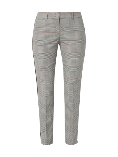 Raffaello Rossi Spodnie typu track pants w kratę glencheck  Czarny 2