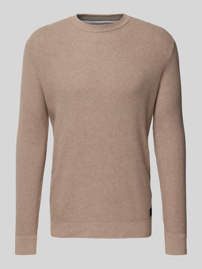 Tom Tailor Regular Fit Strickpullover aus reiner Baumwolle Mud 2