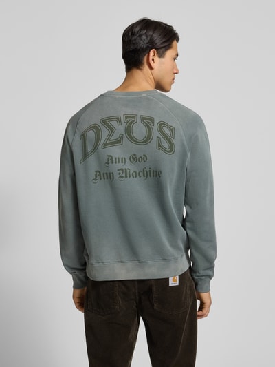 DEUS EX MACHINA Sweatshirt met motiefprint en ronde hals Donkergroen - 5