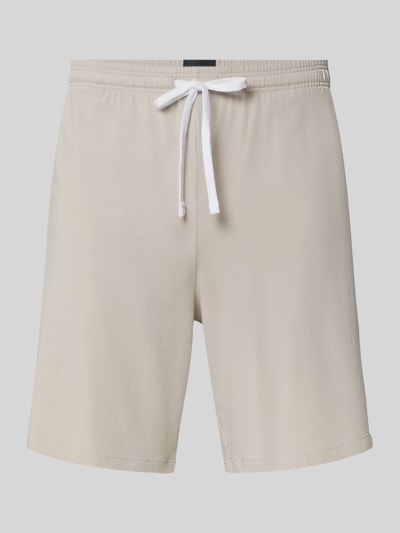 Produktfoto, Regular Fit Shorts aus katoenmix model 'MIix&Match' van BOSS in effen kleuren met tunnelkoord, labelstitching, fijnribstructuur, elastische pijpboord, zij-steekzakken