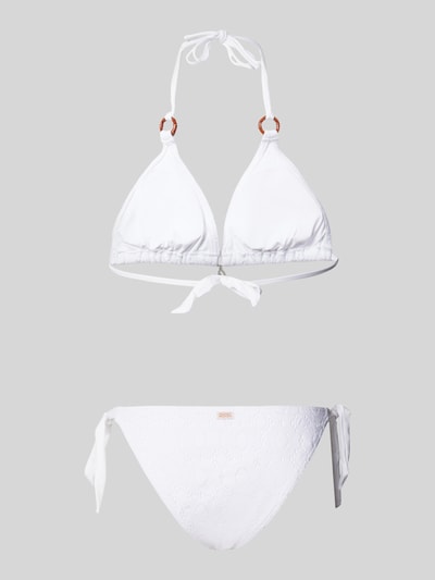 Banana Moon Bikini-Set mit Strukturmuster Modell 'YERODASIA SUNLACE' Weiss 3