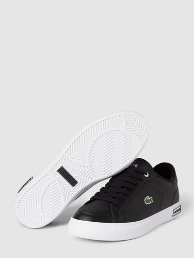 Lacoste Sneakers met labeldetails, model 'POWERCOURT' Zwart - 4