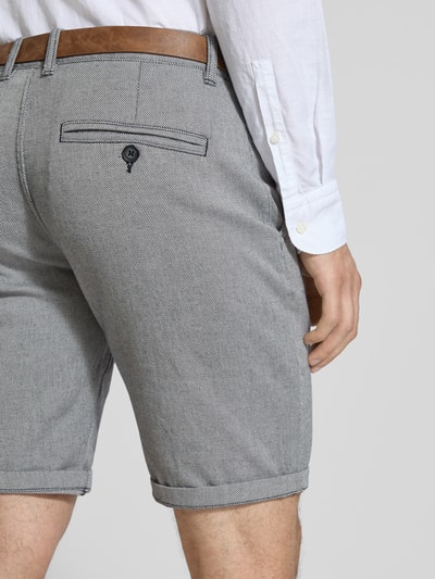 Redefined Rebel Regular Fit Bermudas mit Gesäßtaschen Modell 'NEBRASKA' Marine Melange 3