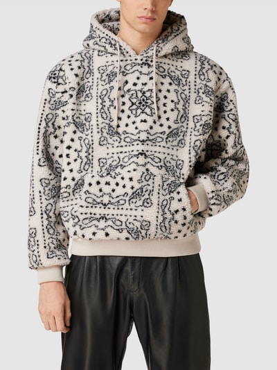 KARL KANI Hoodie mit Allover-Muster Sand 4