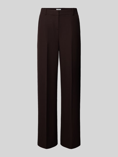 Produktfoto, spodnie materiałowe Wide Leg Stoffhose mit Bügelfalten Modell 'DANTA' von b.young, Mieszanka materiałów z dodatkiem wiskozy, czarne, kanty, Szerokość w rozmiarze 36: 37 cm, Długość wewnętrzna nogawki w rozmiarze 36: 82 cm
