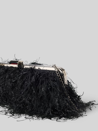 Jake*s Cocktail Clutch mit Federn StretchFeather Black 2