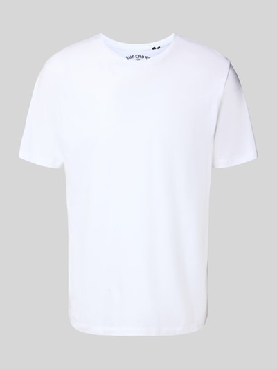 Superdry T-shirt met geribde ronde hals Wit - 2
