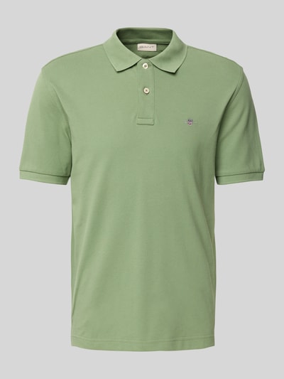 GANT Regular Fit Poloshirt mit Label-Stitching Schilf 2
