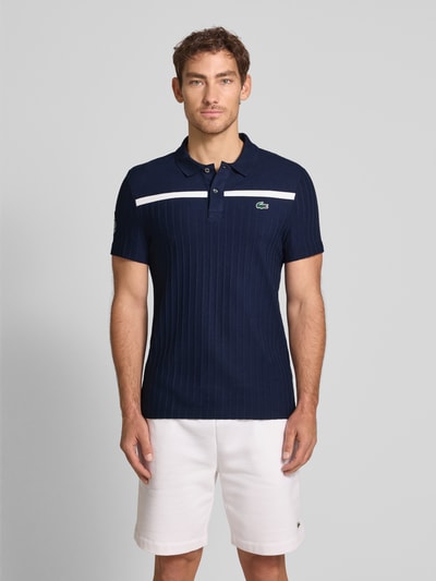 Lacoste Poloshirt mit Label-Detail Dunkelblau 4