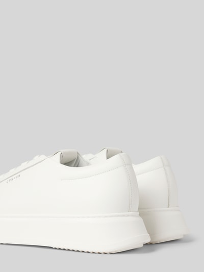 Copenhagen Ledersneaker mit Label-Prints Weiss 2