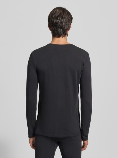 SCHIESSER Longsleeve mit geripptem Rundhalsausschnitt Black 5