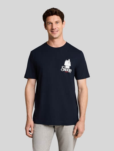 Tom Tailor Regular Fit T-Shirt aus reiner Baumwolle mit Peanuts®-Print Marine 4