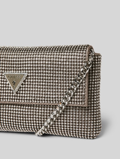 Guess Clutch mit Strasssteinbesatz Modell 'ZALINA' Silber 3